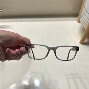 Gray Rectangular Glasses